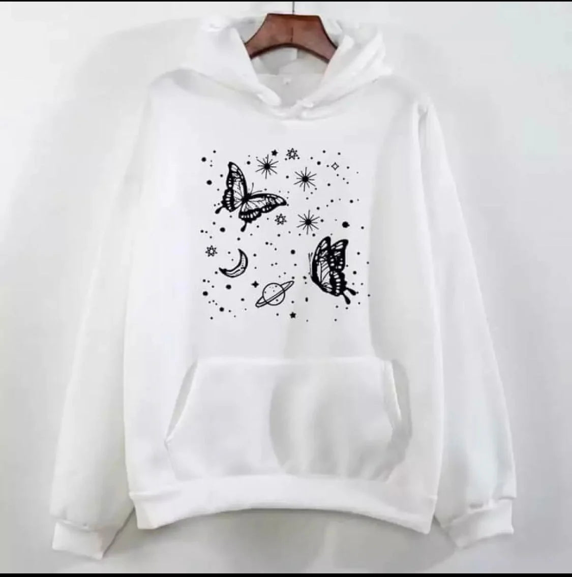 New Hoodie Design Printed Fleece Winter Hoodie Foe Women And Girls Pullover Comfortable